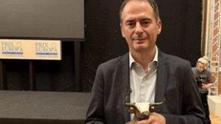 Христo Грoзев с наградата Европейски журналист на годината на фестивала PRIX EUROPA